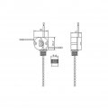 Fan Light Pull Chain Switch 3-way 3 Wire Terminals Beads For Wall Cord String Set Universal Ceiling