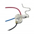 Fan Light Pull Chain Switch 3-way 3 Wire Terminals Beads For Wall Cord String Set Universal Ceiling