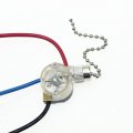 Fan Light Pull Chain Switch 3-way 3 Wire Terminals Beads For Wall Cord String Set Universal Ceiling