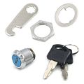 Bluemoona 2 Sets Zinc Alloy Drawer Lock Desk Wardrobe Furniture Cabinet Locker Showcase With Keys 16mm