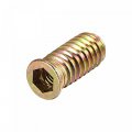 Uxcell M8x30mm Threaded Inserts For Wood Hex Socket Drive Furniture Screw-in Nut 16pcs