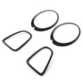 Headlight Grille Surround Trim Kit Taillight Covers Bezel Frame Guard Trim Replacement For Mini R56 R57 R58 R59 S Jcw