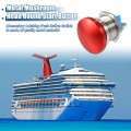 Uxcell 19 Mm Momentary Push Button Switch Metal Mushroom Head Round Start Ac Dc 12v-250v Red