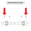 Caltric Front Propeller Drive Shaft Yoke Compatible With Kawasaki 49117-1081 49117-1079 49117-1088