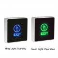 Uxcell Touch Sensor Door Exit Release Button No Nc Com Switch With Led Indicator For Access Control 86mmx86mm Panel White 12v
