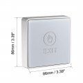 Uxcell Touch Sensor Door Exit Release Button No Nc Com Switch With Led Indicator For Access Control 86mmx86mm Panel White 12v