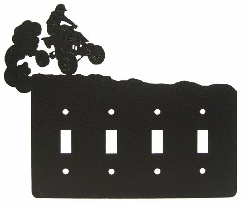 4 Wheeler Atv Quadruple Light Switch Plate Cover
