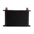Universal Aluminum Engine Transmission Oil Cooler For British Model Black 25 Row 