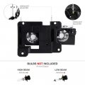 Acanii Compatible For 1988-1998 Chevy Gmc C K 1500 2500 3500 Suburban Glass Lens Chrome Headlights Headlamps Pair Set