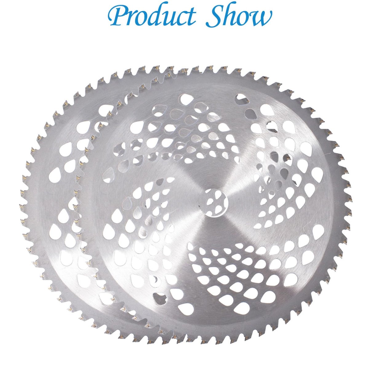 60t Carbide Tip Brush Cutter Blades 10 In Diameter 1 Bore Replacement For Wood And Shrubs 2 Set