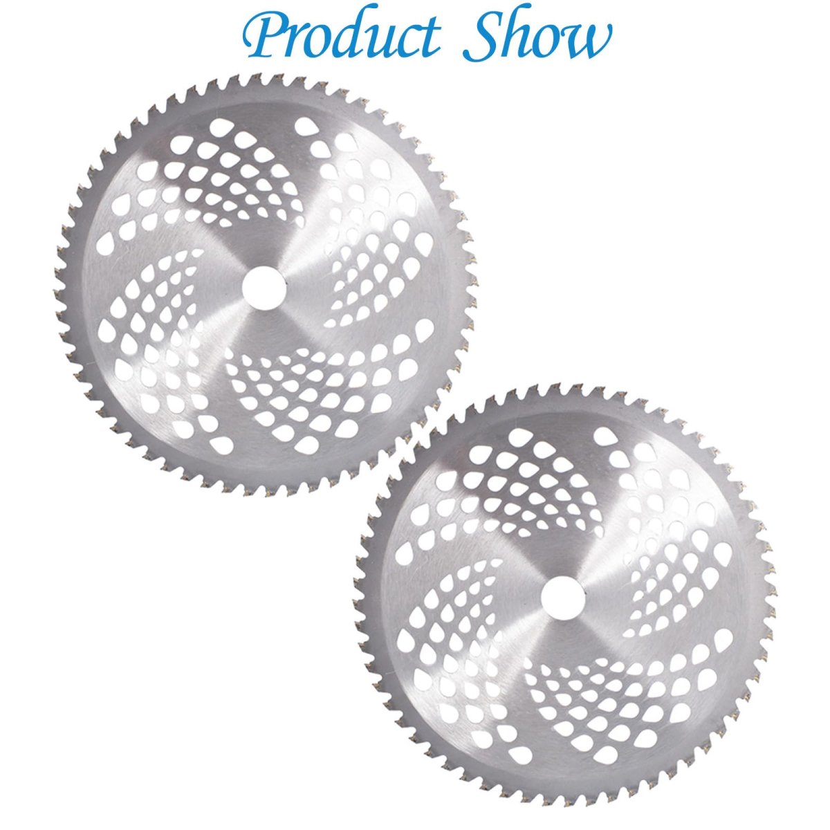 60t Carbide Tip Brush Cutter Blades 10 In Diameter 1 Bore Replacement For Wood And Shrubs 2 Set