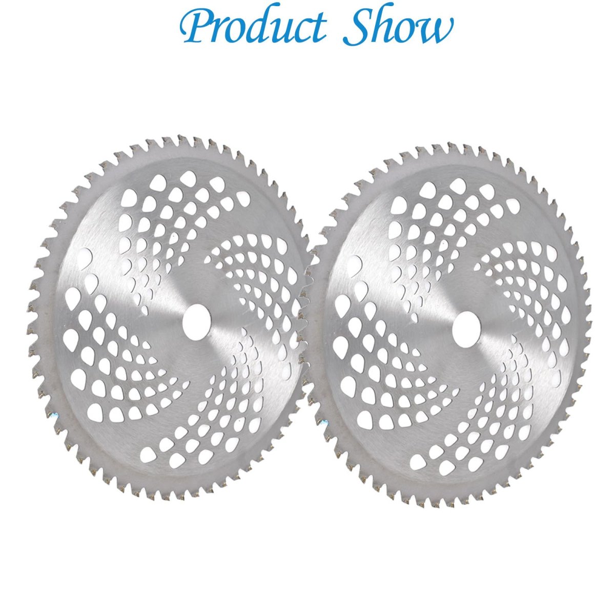 60t Carbide Tip Brush Cutter Blades 10 In Diameter 1 Bore Replacement For Wood And Shrubs 2 Set