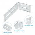 Uxcell Adjustable L Corner Braces 2pcs 180 X 90 50mm Stainless Steel Code Degree Slotted Angle Brace Bracket For Furniture