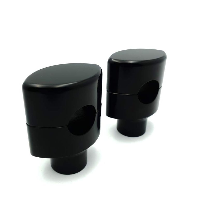 Smt- Black 1 Handlebar 2 Risers For Dna Paughco Hardbody Springer Chopper Bobber
