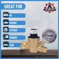 Rv Water Pressure Regulator With Gauge Adjustable 3 4 Hose Valve Camper Trucks Trailer