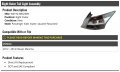 Right Passenger Side Outer Tail Light Assembly Quarter Panel Mounted Compatible With 2012-2014 Nissan Maxima