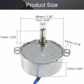 Bettomshin 1pcs Synchronous Motor Ac 110v 8-10rpm Turntable Cw Ccw Direction 4w Tyc-50 Double Flat Tapping Shaft