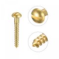 Wood Screws M2 5 X 16mm Slotted Round Head Brass Self-tapping Screw 100 Pcs 