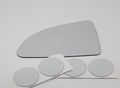 Left Driver Side Mirror Glass Lens For 03-05 Rio And 5 Non Heated Convex Without Backing Plate 7 31 In Diagonal Clear 