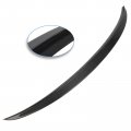 1pc Carbon Fiber Spoiler Wing Compatible For 2010-2016 Hyundai Genesis Coupe Glossy Black Rear Trunk Tail