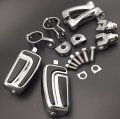 Smt-chrome Adjustable Highway Peg Mounting Kit Airflow Footrest Compatible With V-star Roadstar Suzuki Boulevard Equipped 1