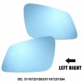 Uxcell 1 Pair Car Driver Passenger Side Mirror Glass Replacement W Backing Plate For Bmw 740li 550i 528i 760li 530i 750li 525i