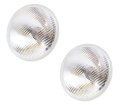 2 Pack 7 Inch Halogen H4 Headlight 12v 60 55w Clear Glass Round Lens Housing Low High Beam Retro Vintage Conversion Classic 