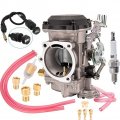 Carburetor W Choke Cable For Cv40 Super Glide Softail Dyna Fxr Touring Sportster Carb