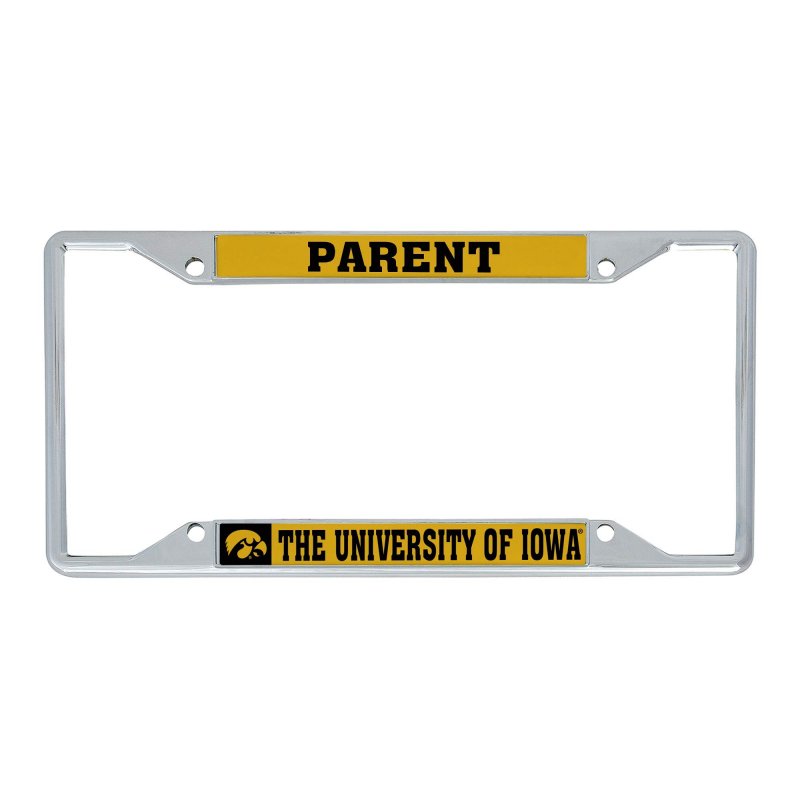 University Of Iowa Hawkeyes Metal License Plate Frame For Front Or Back Car Officially Licensed Parent