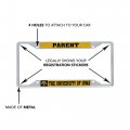 University Of Iowa Hawkeyes Metal License Plate Frame For Front Or Back Car Officially Licensed Parent