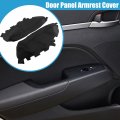 A Absopro Car Front Door Panel Armrest Cover Interior Trims For Toyota Avalon 2013-2018 Black 1 Pair