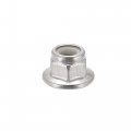 Uxcell M5 Nylon Insert Hex Lock Nuts With Flange 304 Stainless Steel Plain Finish 15pcs
