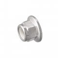 Uxcell M5 Nylon Insert Hex Lock Nuts With Flange 304 Stainless Steel Plain Finish 15pcs