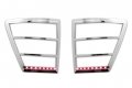 Razer Auto Chrome Led Tail Light Bezel Trim Cover For 2005-2010 Jeep Grand Cherokee 