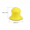 Uxcell Hook And Loop Hand Sanding Block 3 Inch Round Detail Disc Pu Foam Backing Plate Manual Sander For Detailing Polishing