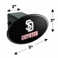 South Dakota Secondary Logo Oval Tow Trailer Hitch Cover Plug Insert