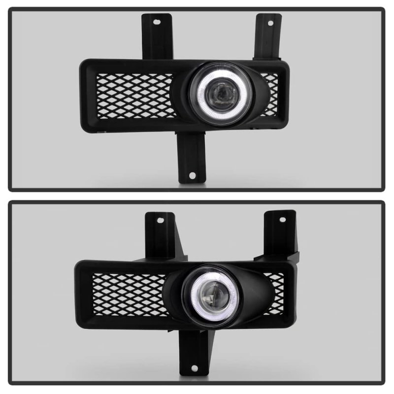1997-1998 Ford F150 F250 Expedition Led Halo Projector Bumper Fog Lights W Switch Assembly Set Left Right