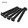 Uxcell M6x45mm Hex Socket Button Head Cap Bolts Screws Alloy Steel 25pcs