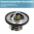 X Autohaux 21200-ed000 25500-2a050 Engine Coolant Thermostat Housing Assembly For Hyundai Accent Kona Elantra Veloster Tucson