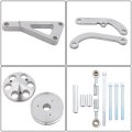 Long Water Pump Pulley Alternator Bracket Assembly Replacement For Small Block 