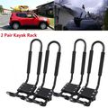J-bar 2 Pairs Universal Kayak Canoe Top Mount Carrier Roof Rack Boat Suv Van Car 