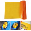 Lzlrun Extra-wide Headlight Taillight Vinyl Tint Wrap 16 Inch X 60 Roll Self Adhesive Fog Light Film Sheet Sticker Cover Orange 