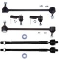 6-piece Fit For Lexus Rx300-2 Front Inner Outer Tie Rod Ends 2 Stabilizer Sway Bar End Link 