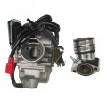 24mm Carburetor With 30mm Intake Manifold Pipe Carb For Gy6 150cc 150 Aimex Jackel Wildfire 