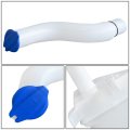 Hy1288129 Factory Style Car Windshield Washer Reservoir Tank Cap Filler Tube Fluid Pump Compatible With Tucson 05-09 White
