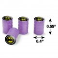 Justice League Batman Athletic Logo Tire Rim Wheel Aluminum Valve Stem Caps