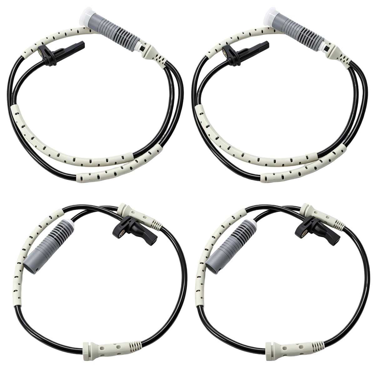 Abs Wheel Speed Sensor 4pcs For Bmw 128i 2008 2013 323i 325i 2006 328i 2007 2011 Replaces 34526760424 34526760425 Als463 Als449