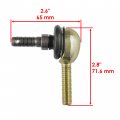 Caltric Tie Rod Kit With Ends Single New Compatible Polaris Sportsman 550 Forest 2011 2012 2013