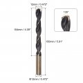 Uxcell 2pcs Jobber Drill Bits 12mm 0 472 Black Nitride Gold Titanium Coated M2 High Speed Steel Hss Twist For Stainless
