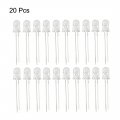 Uxcell 20pcs 5mm 940nm Infrared Emitter Diode Dc 1 2v Led Ir Light Emitting Diodes Clear Round Head 7 Meters Emission Distance